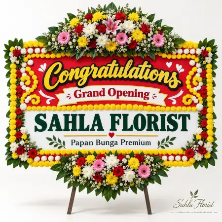 Papan Bunga Ucapan Selamat Suhat Malang